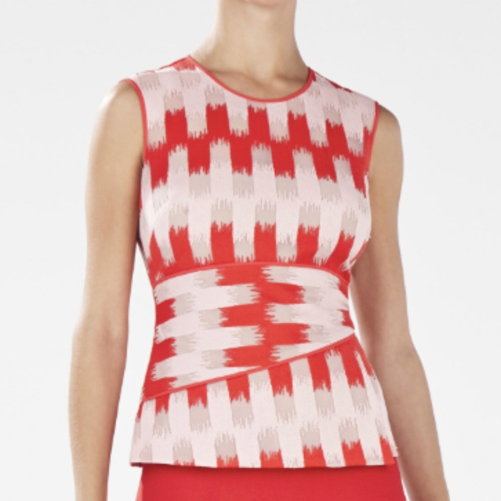 BCBGMaxazria Red/Pink Top